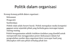 Politik dan kepemimpinan