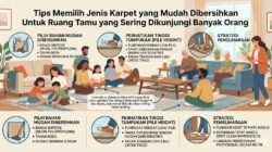 Tips Memilih Jenis Karpet yang Mudah Dibersihkan Untuk Ruang Tamu yang Sering Dikunjungi Banyak Orang