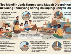 Tips Memilih Jenis Karpet yang Mudah Dibersihkan Untuk Ruang Tamu yang Sering Dikunjungi Banyak Orang